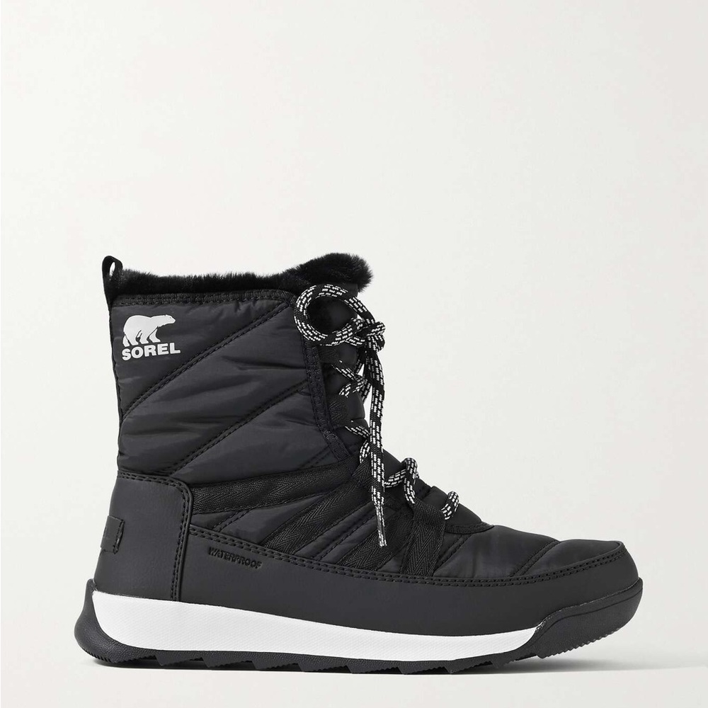 Sorel Whitney II faux fur-trimmed shell ankle boots
